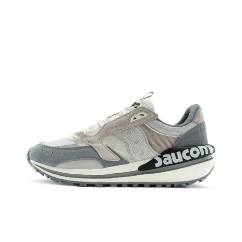 Saucony Jazz Original Амортизаторы Шок Устойчивость к Сцеплению Устойчивость к Износу Дышащий Низкий Топ Беговые кроссовки Мужской Экрю