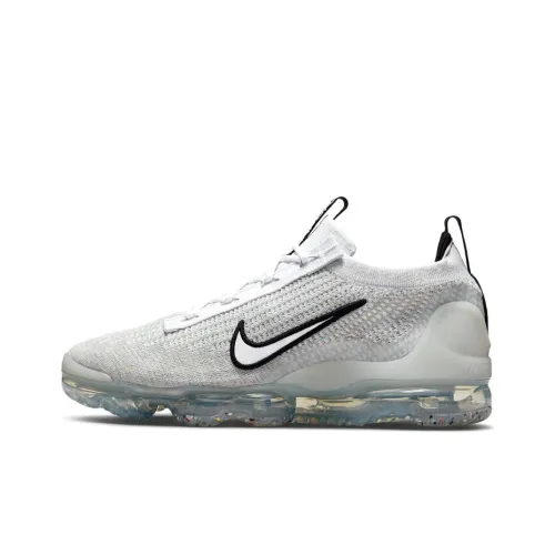 Nike VaporMax 2021 Low Топ Air Cushion Повседневный Городской Коммутер Беговые кроссовки Мужской Экрю
