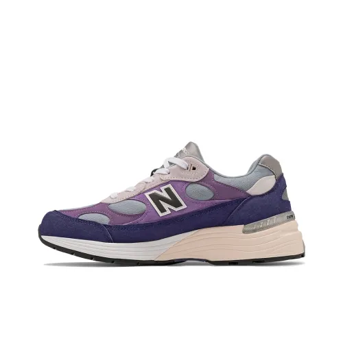 New Balance NB 992 Low Топ Беговые кроссовки Унисекс Фиолетовый Vintage Casual Сделано в США