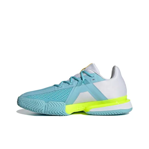 Adidas Solematch Bounce Tokyo Slip-resistant Abrasion-resistant Low-top Беговые кроссовки Мужские Синий Черный Серый