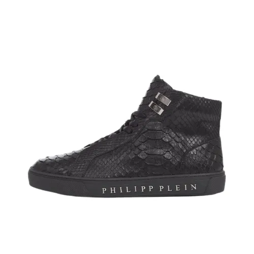 PHILIPP PLEIN Высокий Топ Стильный Скейтбординг Мужской Черный