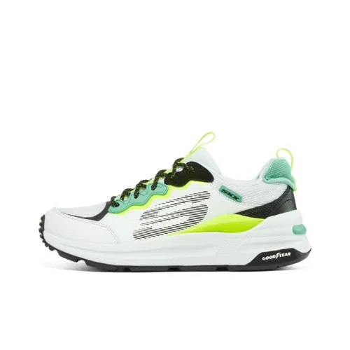 Skechers Global Jogger Low Топ Повседневные Беговые Кроссовки Женские Белые Зеленые
