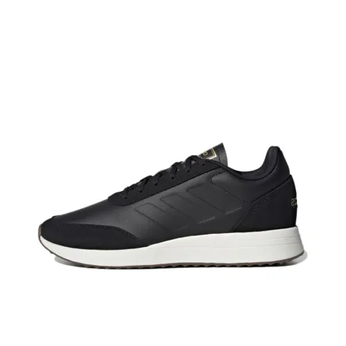 ADIDAS NEO Run 70S Slip Устойчивый к истиранию Низкий Топ Марафон Беговые кроссовки Мужской Графитовый Черный
