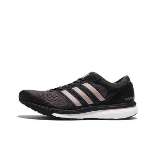 Adidas Adizero Slip Resistant Abrasion Resistant Breathable Low Top Беговые кроссовки Женские Черный