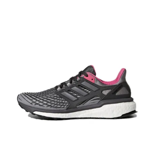 Adidas Energy Boost Противоскользящие устойчивые к истиранию низкий топ беговые кроссовки женские серые