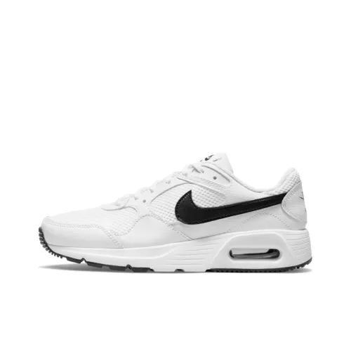 Nike Air Max SC Low Беговые кроссовки Топ Женские Белые Черные