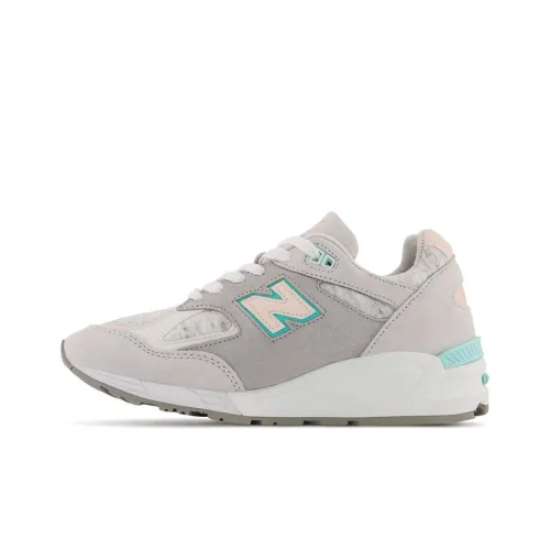 New Balance NB 990 V2 Low Топ Марафон Беговые кроссовки Женские Светло-серый