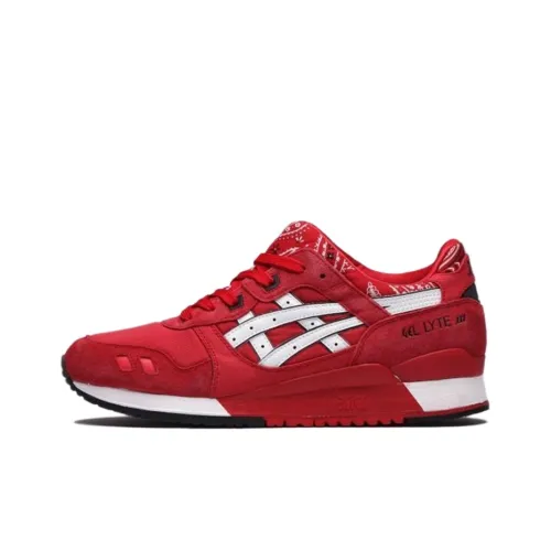 Asics Gel Lyte 3 MID Топ Беговые кроссовки Унисекс Красный Белый