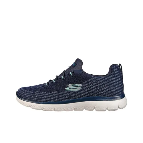 Skechers Summits Collection Cool Dash Low Топ Беговые кроссовки Женские Синий Белый