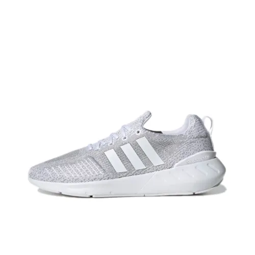 Adidas Originals Swift Run 22 Slip-resistant Abrasion-resistant Low Top Training Running Shoes Unisex Gray White Adidas Originals Swift Run 22 Противоскользящий Устойчивый к истиранию Низкий Топ Тренировочные Беговые Кроссовки Унисекс Серый Белый