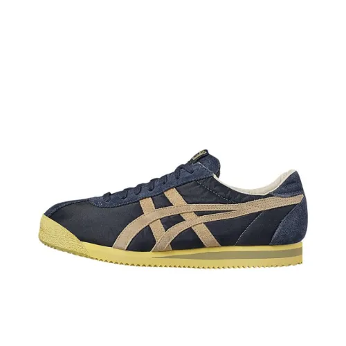 Onitsuka Tiger CORSAIR Vin Устойчивый к абразиву Низкий Топ Повседневная обувь Унисекс Синий Черный