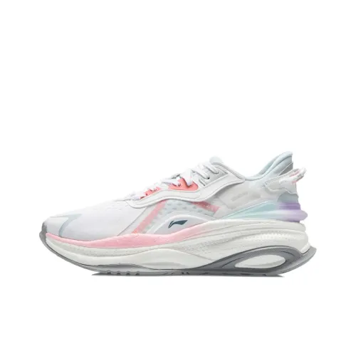 Подкладка Exceed 5 светоотражающий амортизация отскок низкий топ беговые кроссовки женские розовый белый