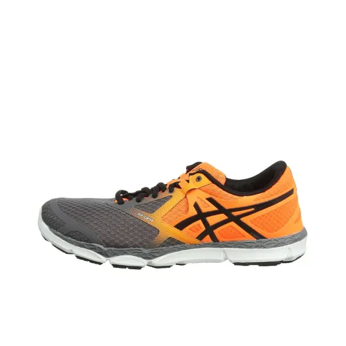 Asics 33 Dfa Устойчивые к истиранию Низкие Кроссовки для Бега Мужские Серый Оранжевый