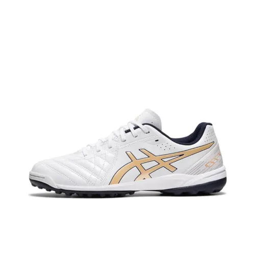 Asics Calcetto Low Топ Беговые кроссовки Унисекс Белый Золото