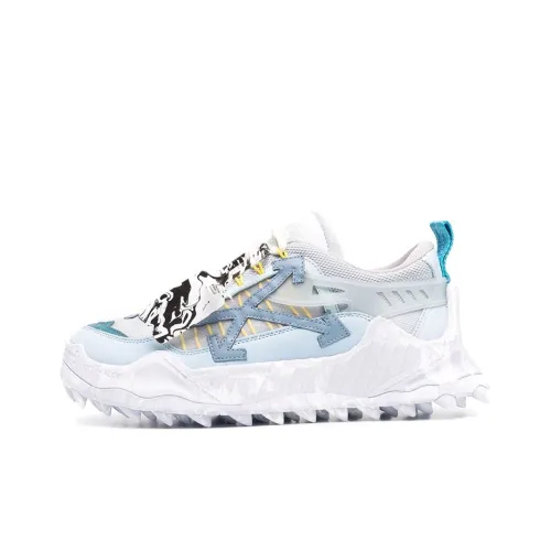 OFF Белый ODSY Низкие Кроссовки для Бега Мужские Светло-Синие