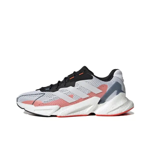 Adidas X9000l4 Устойчивые к истиранию низкие беговые кроссовки для мужчин белые розовые черные