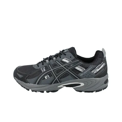 Asics Gel Venture 5 Low Топ Беговые кроссовки Мужские Темно-серый 4E Ширина