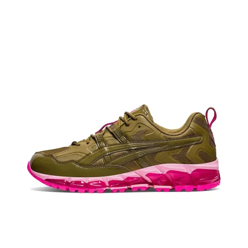 GmbH x Asics Износостойкие Дышащие Низкие Кроссовки для Бега Мужские Коричневые Зеленые Розовые
