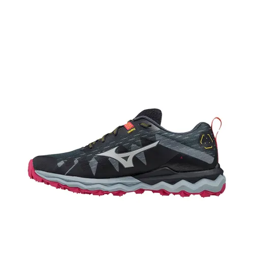 Mizuno Wave Daichi 6 Устойчивые к истиранию Низкие Беговые кроссовки Женские Черные Красные