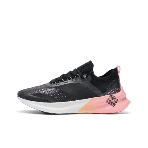 LINING Feidian Challenger Износостойкие Дышащие Низкие Беговые Кроссовки Женские Черные