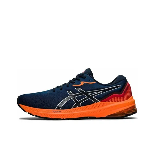 Asics GT 1000 11 Low Топ Беговые кроссовки Мужской Синий Оранжевый
