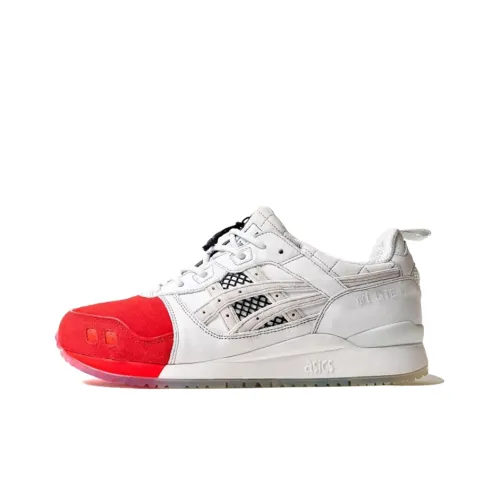 Asics Gel Lyte 3 Low Топ Повседневные Беговые кроссовки Унисекс Белый Красный 30-я годовщина