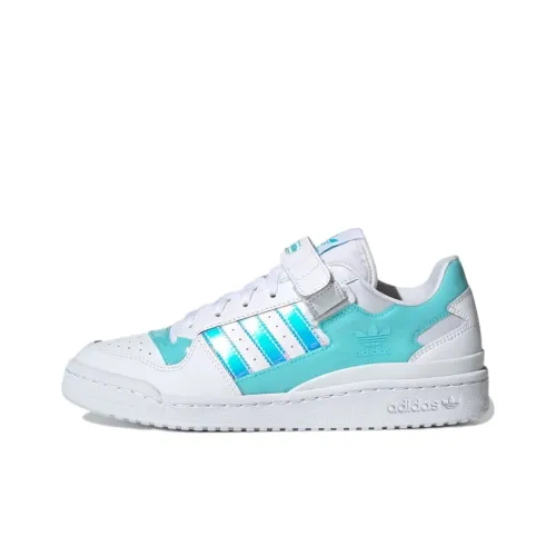 Adidas Originals FORUM Low 'Pulse Aqua' Низкие Кроссовки для скейтбординга Унисекс Белый Синий Лазер