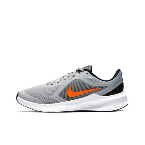 nike Downshifter 10 Амортизирующие шоки Противоскользящие Устойчивые к истиранию Дышащая Низкий верх Обувь Женская Серый Оранжевый