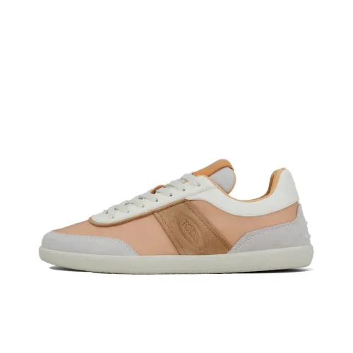 TOD'S Низкий Топ Стильные Скейтбординги Женские Экрю