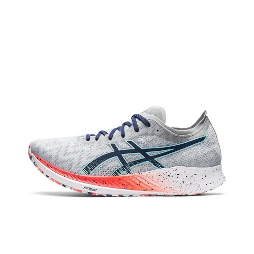 Asics Magic Speed 1,0 Low Топ Беговые кроссовки Мужской Серый Синий