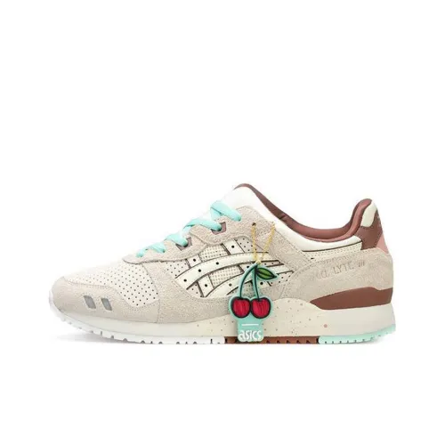 Nice Kicks x Asics Gel Lyte 3 Амортизация Дышащий Легкий Низкий Топ Повседневные Беговые кроссовки Unisex Light Хаки