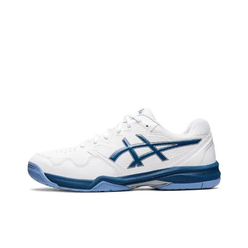 Asics Gel Dedicate 7 Амортизация Низкий Топ Теннисные Кроссовки Мужские Белый Синий