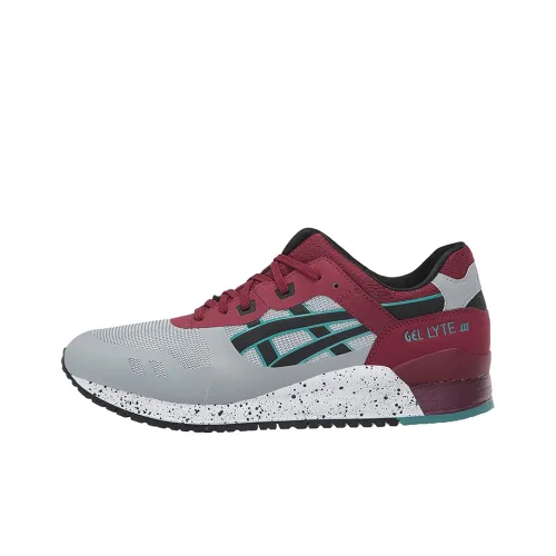 Asics Gel Lyte 3 Low Топ Беговые кроссовки Унисекс Серый Красный