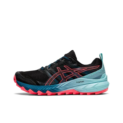 Asics Gel Trabuco 9 Low Top Trail Беговые кроссовки Женские Черный Синий
