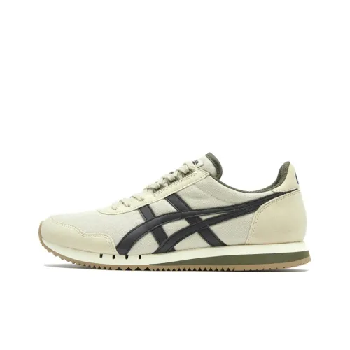 Onitsuka Tiger Dualio Slip-resistant Low Top Casual Shoes Unisex White Black Onitsuka Tiger Dualio Низкий топ повседневная обувь унисекс белый черный