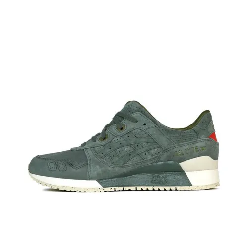 Asics Gel Lyte 3 Low Топ Беговые кроссовки Унисекс Серый Зеленый