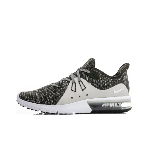 Nike Air Max Sequent Low Беговые кроссовки Мужские Черные Серые