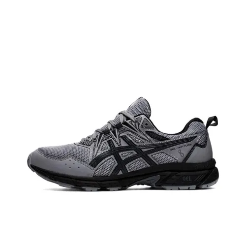 Asics Gel Venture 8 Low Топ Беговые кроссовки Мужские Серый Черный