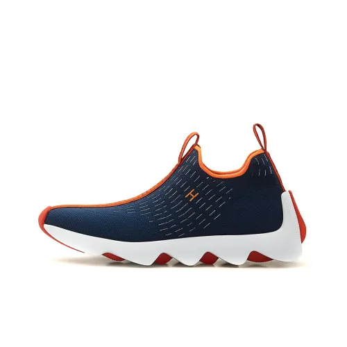 HERMES Eclair Низкий Топ Повседневная Обувь Мужская Морской Синий