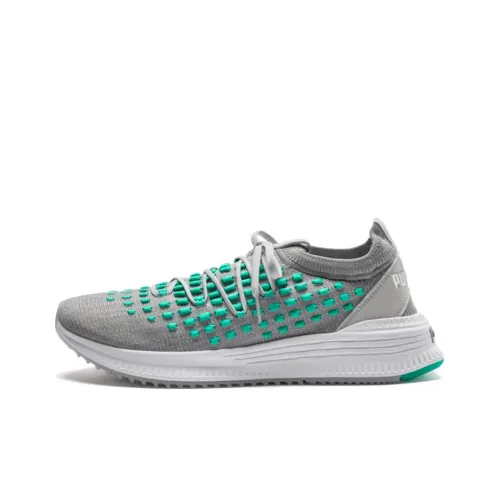 PUMA AVID Fusefit Амортизация Износостойкий Низкий Топ Беговые кроссовки Мужские Серый Зеленый