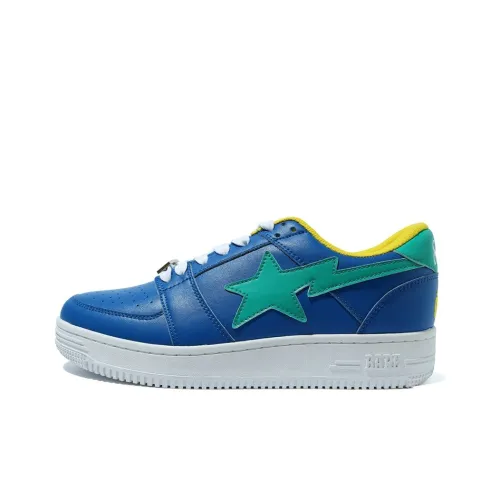 CURRENSY x A BATHING APE BAPE STA Низкий Топ Стильный Скейтбординг Мужской Синий