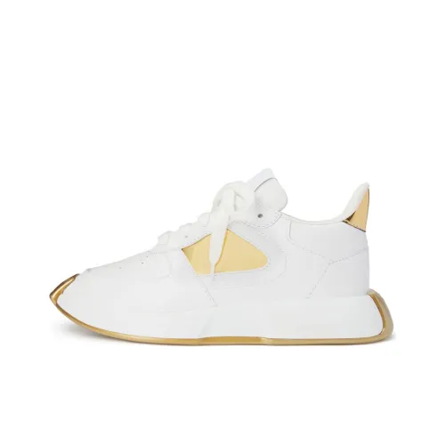 Giuseppe Zanotti GZ Fero Low Топ Повседневная обувь Мужская Белый Золото