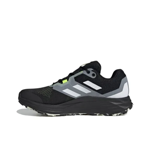adidas Terrex Два Flow Trail Low Топ Беговые кроссовки Мужской Черный белый