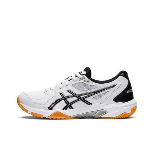 Asics Gel Rocket 10 Амортизация Низкий Топ Тренировочные Беговые Кроссовки Женские Черный Белый
