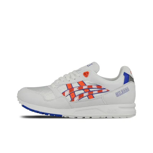 Asics Гель SAGA Зебра Низкие Кроссовки для Бега Унисекс Серый Оранжевый