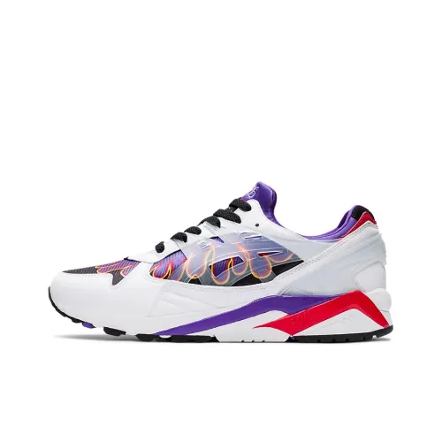 Asics Gel Kayano Trainer Износостойкие Низкие Кроссовки для Бега Унисекс Белый Фиолетовый