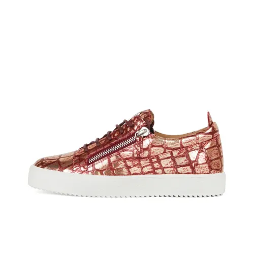 Giuseppe Zanotti GZ Frankie Low Топ Скейтборд Кроссовки Мужские Красные