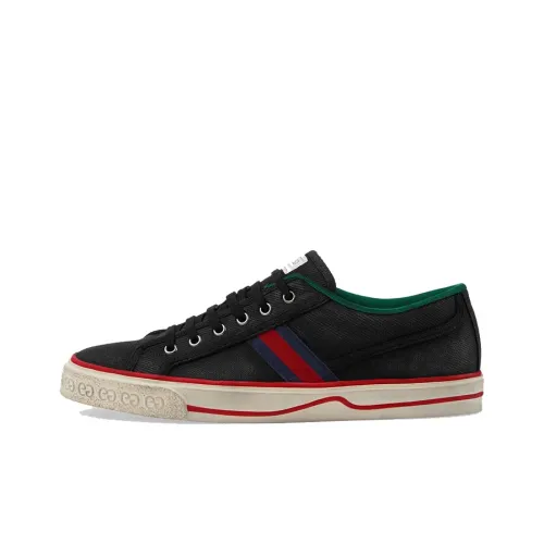 GUCCI Tennis 1977 Low Топ Стильные Скейтбординги Мужской Черный