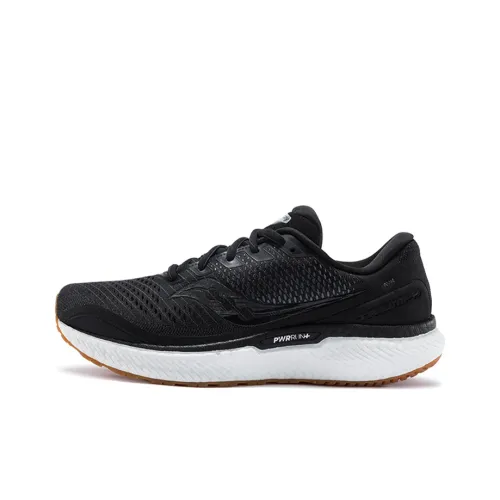 Saucony Triumph 18 Slip-resistant Abrasion-resistant Low Top Casual Running Shoes Men's Black Сaucony Triumph 18 Противоскользящий Устойчивый к истиранию Низкий Топ Повседневные Беговые Кроссовки Мужские Черные