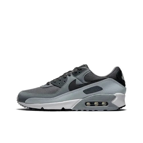 Nike Air Max 90 Low Топ Беговые кроссовки Мужской Холодный серый